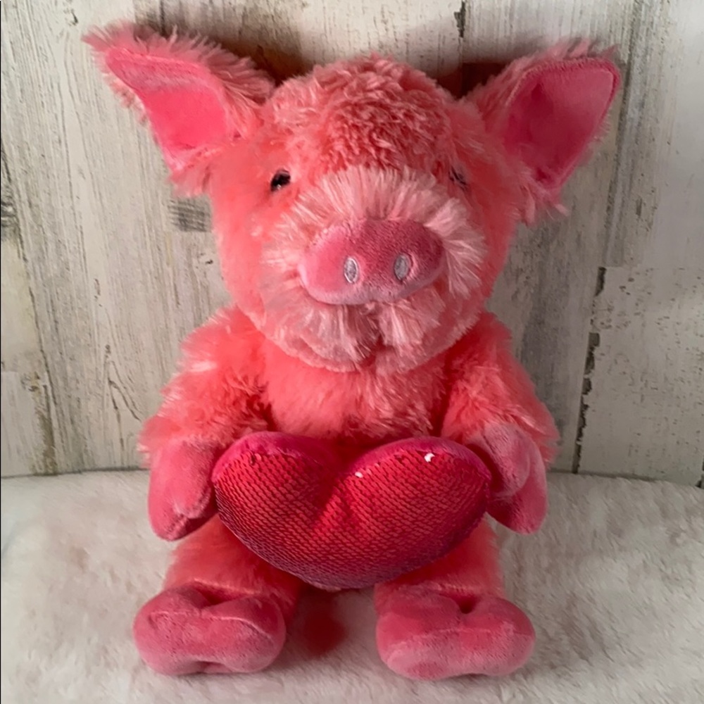 DanDee Collector Choice Pink Pig Flip Sequin Heart